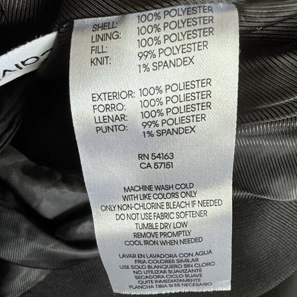 NWOT CALVIN KLEIN Quilted Bomber Jacket Black Mens S Zip Streetwear, Military - Picture 9 of 13